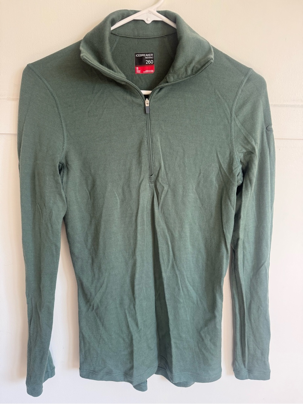 Icebreaker Women's Merino 260 Tech Long Sleeve 1/4 Zip Thermal Top Size Small